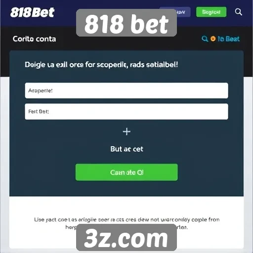 Como criar uma conta na 818 bet