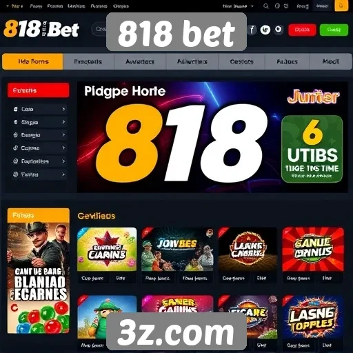 Interface do site 818 bet é intuitiva e acessível